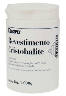 Cristobalite, Revestimento  base de cristobalita, aglutinado por gesso